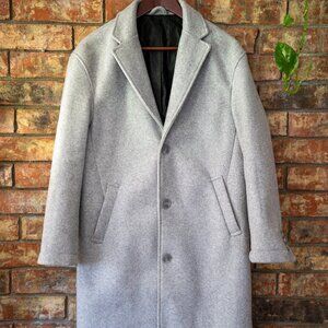 Bershka overcoat in gray
